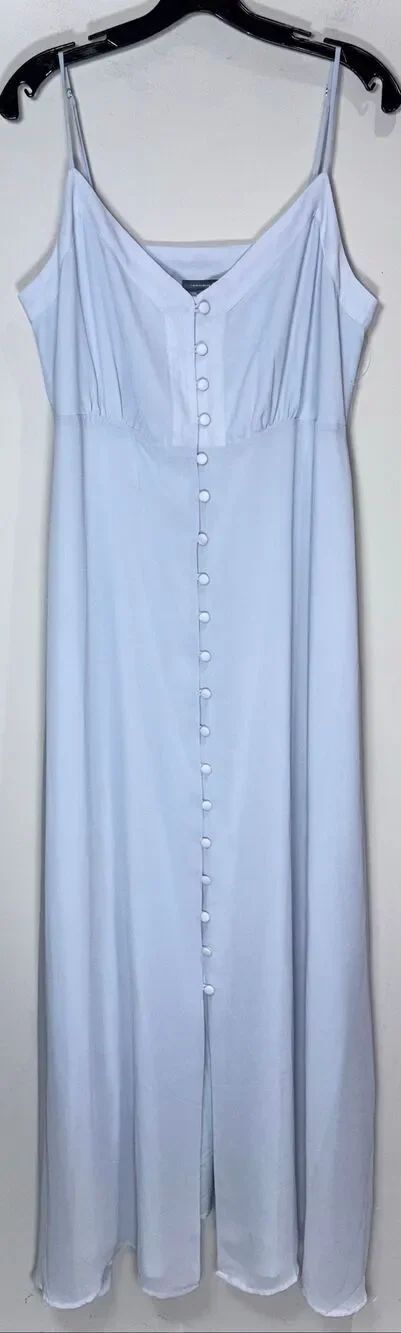 ModCloth Gotta Look The Party Light Blue Maxi Dress size 14